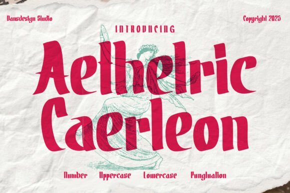 Aetheltic Caerleon: A Stylish and Unique Blackletter Font for Creative Projects