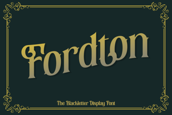 Fordton: A Timeless Font for Sophisticated Branding and Creative Projects