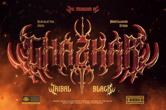 Ghazkar: Unleashing Untamed Creativity Through Tribal Blackletter Design