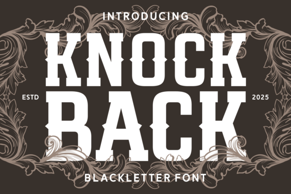 Knock Back: A Bold Font for Impactful Design