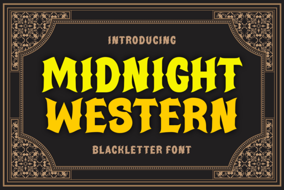 Midnight Western: A Font That Brings the Wild West to Life