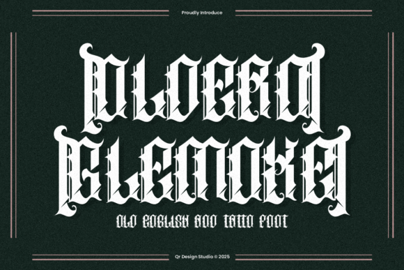 Oldero Glemoxe: A Bold Blackletter Font with Gothic Flair