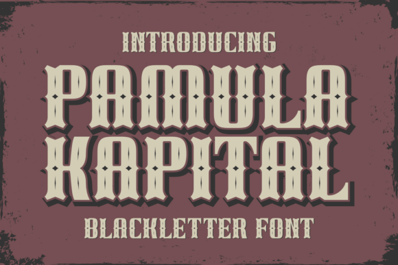 Pamula Kapital: A Bold and Vintage-Inspired Font for Striking Design