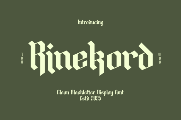 Rinekord: Redefining Gothic Typography for the Modern Era