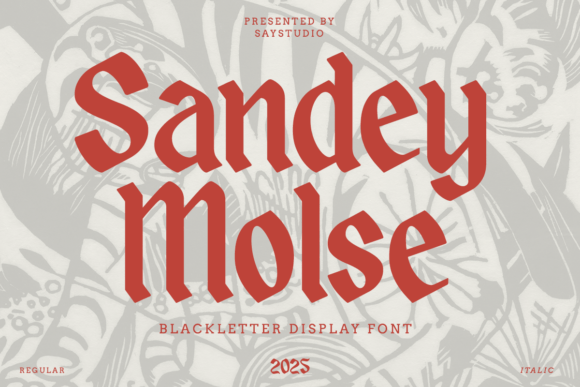 Sandey Molse: A Bold Typeface for Modern Designers and Marketers