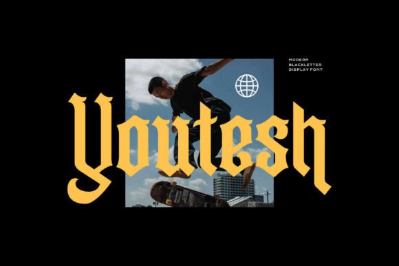 Youtesh Font: Gothic Elegance for Modern Design